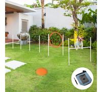 Pawhut Dog Agility Equipment Obedience Training Set for Dogs - Multicoloured
