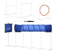 PawHut Six-Piece Dog Agility Equipment Set with Carry Bag, none