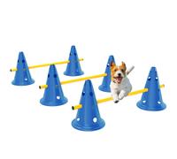 PawHut Dog Agility Equipment Set, Portable Pet Jump Training Kit for S