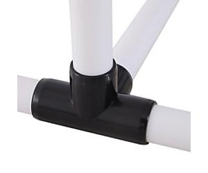 PawHut Dog Agility Set White, Yellow 650 mm x 3280 mm x 9450 mm