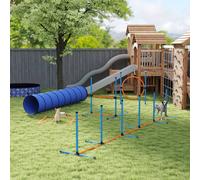 Pawhut Dog Agility Training Equipment, 8Pcs Agility Training Set For Garden In Orange Orange