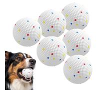 PawHut Dog Balls Toys Fits Aggressive Chewers Medium Dogs 5.8cm/2.3Inch | 6 Pack, Indestructible Teething and Water ETPU Balls, Throw and Fetch, High Bounce Interactive Toys, Small Dogs