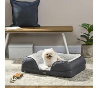 PawHut Dog Bed Calming Pet Bed Dog Mattress for Small Dogs - Charcoal grey - 100% Polyester, Sponge, Oxford - 1