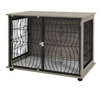 PawHut Dog Crate Furniture End Table w/ Cushion for Large Dogs