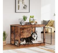 PawHut Dog Crate Furniture, Extra Large Pets 118 x 75 x 77cm Rustic Brown