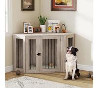 PawHut Dog Crate Furniture for Large Pets 122 x 61 x 71 cm Walnut Brown