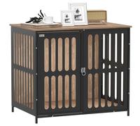PawHut Dog Crate Furniture for Medium Pets 80x55x72 cm Walnut Brown