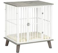 PawHut Dog Crate Furniture - Indoor Dog Kennel Side End Table - 64.5x48x70.5 cm | TJ Hughes