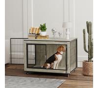 PawHut Dog Crate Furniture on Wheels, for Medium Dogs