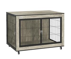 PawHut Dog Crate Furniture on Wheels, for Medium Dogs
