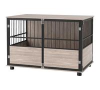 PawHut Dog Crate Furniture with 3 Doors for Large Pets 100L x 60W x 68Hcm