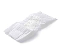 Pawhut Dog Diapers Super Absorbent For Male Dogs Size M In White White