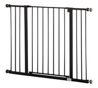 PawHut Dog Gate Pressure Mount Adjustable 76-82/86-97/101-107 cm, Black