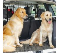 PawHut Dog Guard for SUVs, Vehicles, Vans, Car Barrier with Adjustable Width, Black