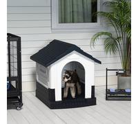 PawHut Dog Kennel for Outside, for XS and S Dogs, 80 x 69 x 76cm, Grey
