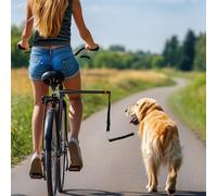 PawHut Dog Lead for Bicycle Easy Installation Removable Hands Free Black