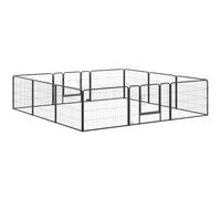 PawHut Dog Pen 12 Panels Puppy Pen Heavy Duty Pet Playpen for Indoor Outdoor for Dogs, Rabbits, Ducks 60cm High