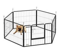 PawHut Dog Pen 6 Panels Puppy Pen Heavy Duty Pet Playpen for Indoor Outdoor for Dogs, Rabbits, Ducks 60cm High