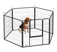 PawHut Dog Pen Pet Playpen for Dogs, Rabbits, Ducks 80cm High | 6 Panels Heavy Duty Puppy Pen, Indoor Outdoor