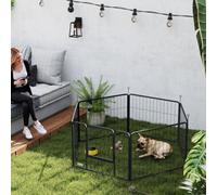 PawHut Dog Pen Pet Playpen for Dogs, Rabbits, Ducks 60cm High | 6 Panels Heavy Duty Puppy Pen, Indoor Outdoor