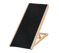 Pawhut Dog Ramp, Foldable Pet Ramp With 4 Adjustable Heights For Sofa, Bed In Black Black