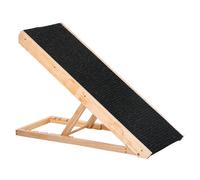PawHut Dog Ramp, Foldable Pet Ramp with 4 Adjustable Heights, Non-Slip Finish for Medium and Large Dogs, Black