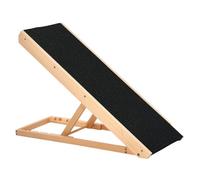 PawHut Dog Ramp, Foldable Pet Ramp with 4 Adjustable Heights for Sofa, Bed