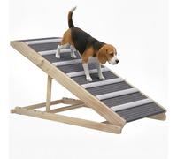 PawHut Dog Ramp for Couch, Adjustable Folding Pet Ramp for Small Medium Large Dogs, 4 Adjustable Height Dog Climbing Ladder for High Bed and Sofa, 35/43/47/50 cm Height