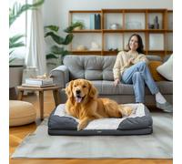 PawHut Dog Sofa Bed Pet Bed Dog Mattress with Removable Washable Cover, Anti-Slip Bottom, for Large Sized Dogs, 120L x 80W x 22Hcm - Charcoal Grey Grey