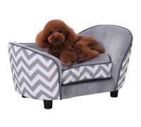 PawHut Dog Sofa Pet Couch for XS Dogs w/ Removable Sponge Padded Cushion - Grey | TJ Hughes