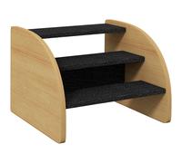 PawHut Dog Steps for Sofa and Bed, 3-Step Dog Stairs, Pet Stairs with Side Panels, Non-Slip Feet for Small Puppies