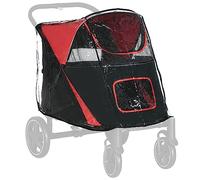 PawHut Dog Stroller Rain Cover, Cover for Dog Pram Buggy for, Large, Medium Dogs