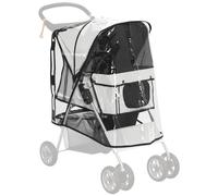 PawHut Dog Stroller Rain Cover w/Rear Entry, Cover, for Dog Pram