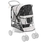 PawHut Dog Stroller Rain Cover w/ Rear Entry, Cover, for Dog Pram