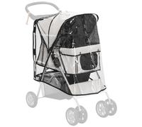 Pawhut Dog Stroller Rain Cover W/ Rear Entry, Cover, For Dog Pram