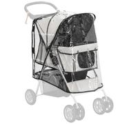 Pawhut Dog Stroller Rain Cover W/ Rear Entry, Cover, For Dog Pram_dxm Zhexin