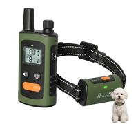 Pawhut Dog Training Collar Anti Barking Device With 3 Modes 3200Ft Remote In Green Green