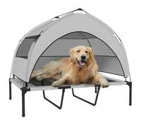 PawHut Elevated Dog Bed for Large Dogs 106 x 76 x 94 cm Light Grey