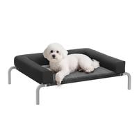 PawHut Elevated Dog Bed with Removable Bolsters 90L x 65W x 30H cm Black