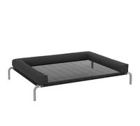 PawHut Elevated Dog Bed with Removable Bolsters, Raised Dog Bed for Large Breeds, Portable Indoor & Outdoor Pet Cots, Black