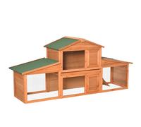 Pawhut Fir Wood Rabbit Hutch | TJ Hughes