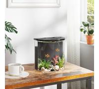 PawHut Fish Tank - 3L Nano Aquarium Starter Kit with Filter System - LED Light | TJ Hughes