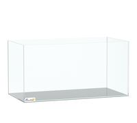 PawHut Fish Tank Bare Glass for DIY Glass Aquarium with Protective Base Mat 51L Transparent for Fish Shrimps