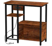 Pawhut Fish Tank Stand With Power Outlets 20-29 Gallon In Brown Brown