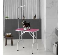 Pawhut Foldable Dog Grooming Table Adjustable Arm 81X49X80 Cm