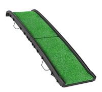 PawHut Foldable Dog Ramp with Artificial Anti-slip Surface, Portable & Lightweight, for Cars, Home, 155 x 38.5 x 15.5 cm