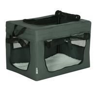 PawHut Pet Carrier Soft Dog Crate for Miniature Dogs 48.5 x 34 x 34 cm Grey