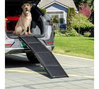 Pawhut Folding Dog Ramp For Xl Dogs W/ Non-Slip Surface, Portable Car Pet Ramp