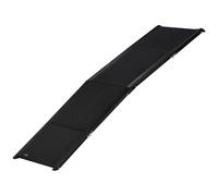 Pawhut Portable Non-slip Folding Dog Ramp For Car For Extra Large Dogs Aluminium Alloy Frame, Black
