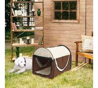PawHut Folding Fabric Soft Pet Crate Dog Cat Travel Carrier Cage Kennel House